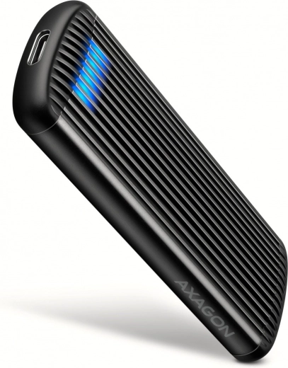 AXAGON EEM2-SC αλουμινένιο κουτί χωρίς βίδες για M.2 NVMe SSD με USB‑C 3.2 Gen 2 10 Gb/s, γκρι
