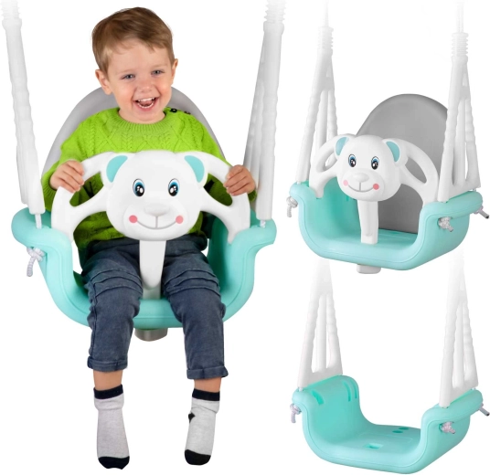 Ricokids Κουβαδάκι-κούνια Αρκουδάκι 3σε1 τυρκουάζ