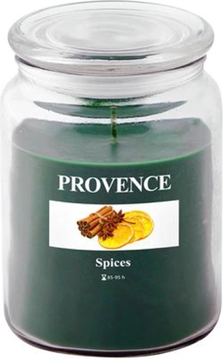 Αρωματικό κερί σε γυάλινο δοχείο PROVENCE άρωμα μπαχαρικών 95 ώρες