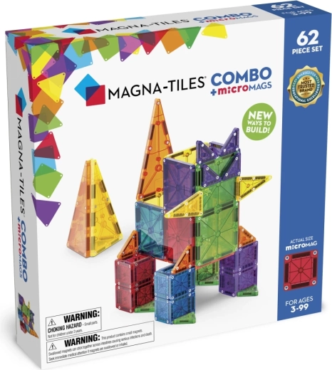 MAGNA-TILES μαγνητικό σετ κατασκευών combo 62 τεμαχίων