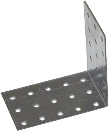Κατασκευαστική ατσάλινη γωνία 60 × 120 × 120 mm, θερμά γαλβανισμένη