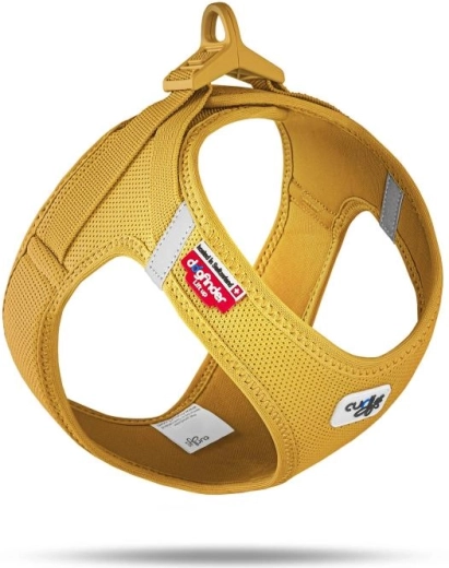 Curli σαμαράκι για σκύλους με κούμπωμα Air-Mesh mango XL (12–18 kg)