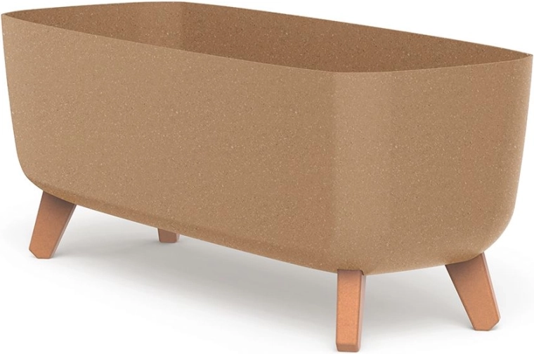 Ζαρντινιέρα με πόδια Gracia Case Eco Wood 58 cm – αυτοποτιζόμενη, naturo