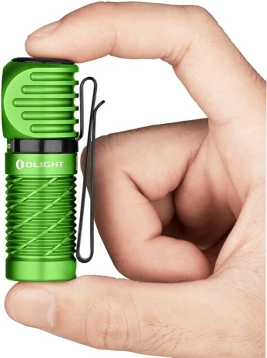 Φακός κεφαλής και φακός EDC OLIGHT Perun 2 Mini Lime Green με κόκκινο φως