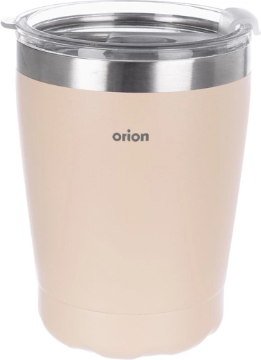 Ανοξείδωτη θερμοκούπα Orion με καπάκι, μπεζ 0,41 l