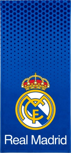 Βαμβακερή πετσέτα μπάνιου Real Madrid μπλε 75 × 150 cm