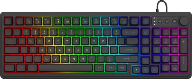 Μεμβρανικό gaming πληκτρολόγιο GALAXIS με RGB οπίσθιο φωτισμό