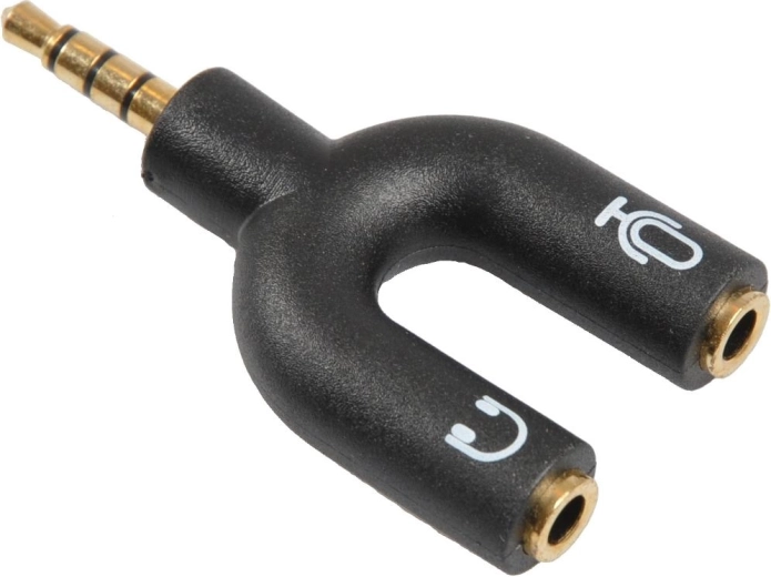 Sencor αντάπτορας jack 3,5 mm 4 πόλων σε 2× jack 3,5 mm 3 πόλων