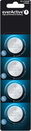 Λιθίου μπαταρία everActive CR3032 - blister 4 τεμ.
