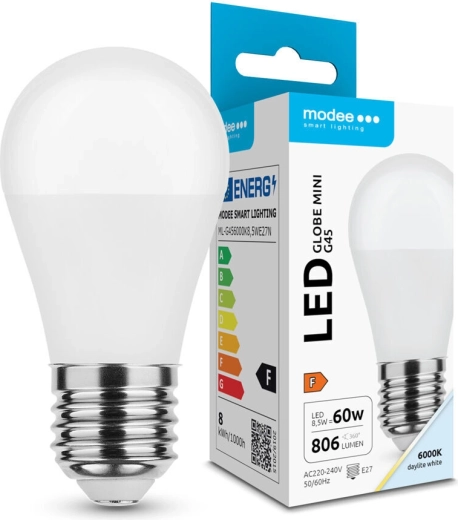 Λαμπτήρας LED Modee Globe Mini G45 8,5 W E27 806 lm ψυχρό λευκό