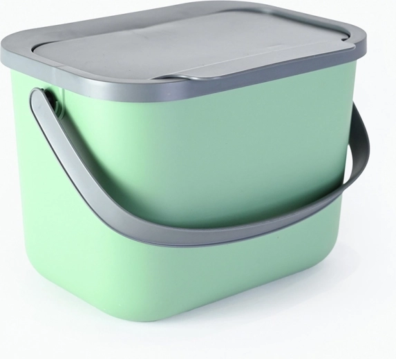 Πράσινος κάδος κουζίνας για βιοαπόβλητα 6 l