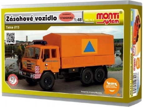 Κατασκευαστικό σετ Monti System MS 74.1 Όχημα επέμβασης CO Tatra 815 1:48 σε κουτί 22x15x6cm