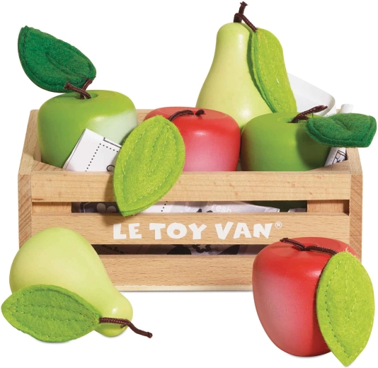 Le Toy Van ξύλινο τελάρο με μήλα και αχλάδια για παιδικό μαγαζάκι