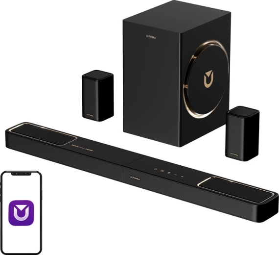 Soundbar Ultimea Skywave F40 Boom 5.1.2 με Dolby Atmos και subwoofer