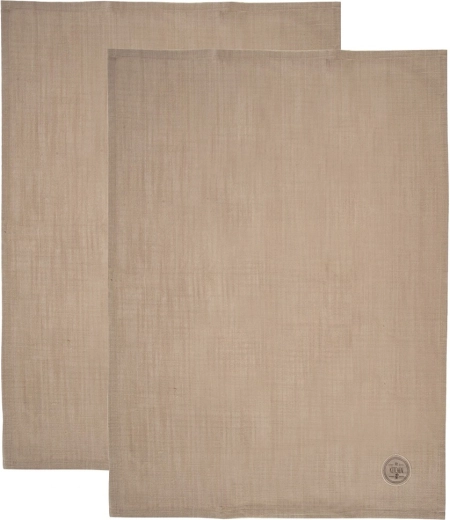 Βαμβακερές κουζινικές πετσέτες καφέ 70 × 50 cm, 2 τεμ.