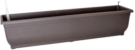 Αυτοποτιζόμενη ζαρντινιέρα AQUA GLORIA 80 cm χωρίς πιατάκι, καφέ
