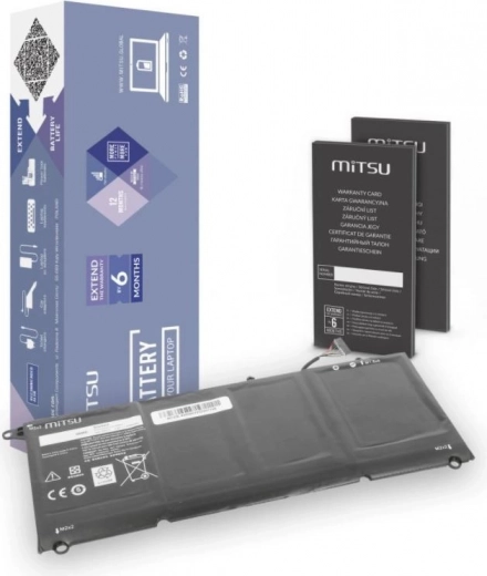 Μπαταρία MITSU για Dell XPS 13 9360, 5400 mAh, 46 Wh, 7,6 V