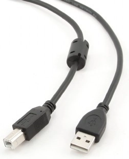Καλώδιο USB 2.0 A–B 4,5 m με πυρήνα φερρίτη, επιχρυσωμένες επαφές