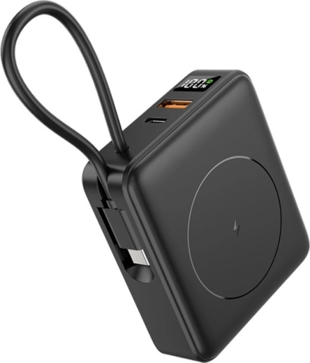 powerbank tracer scout 10000 mah με μαγνητική ασύρματη φόρτιση 15 w, pd 20 w και qc 22,5 w