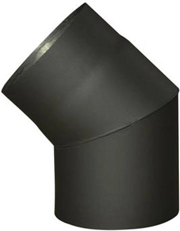Γωνία καπναγωγού 120 mm, 45° μαύρη