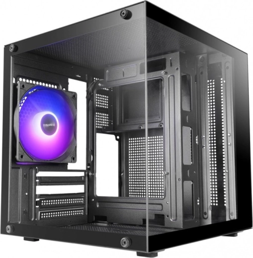 Mars Gaming MC-CUBE microATX κουτί μαύρο με ανεμιστήρα ARGB