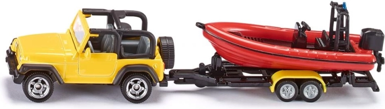 Siku Jeep Wrangler με σκάφος – μοντέλο 1:87