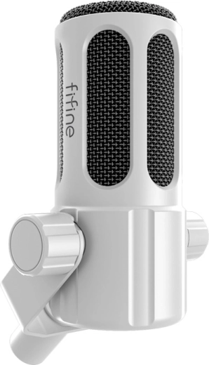 Fifine Tank 1 δυναμικό μικρόφωνο XLR λευκό