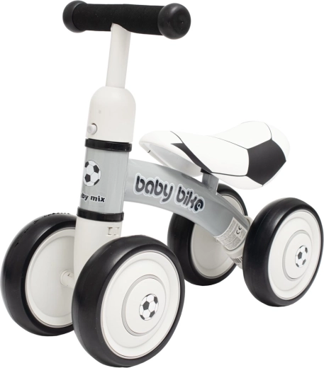 Παιδικό ποδήλατο ισορροπίας Baby Mix Baby Bike ποδοσφαιρικό μαύρο-λευκό