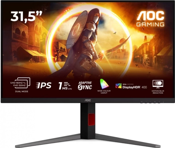 οθόνη 31,5" AOC U32G4U Fast IPS 4K 160 Hz HDMI και DisplayPort