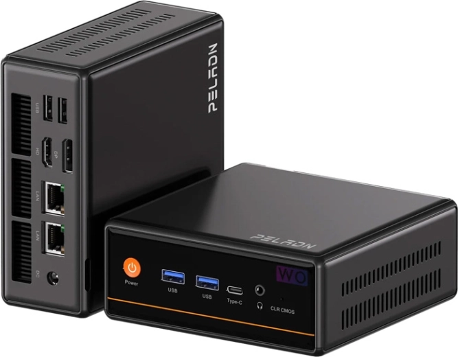 Mini PC Peladn WO4 με επεξεργαστή AMD Ryzen 5 5600H, 16 GB RAM και 512 GB SSD