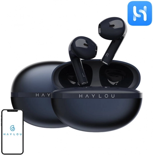 Ασύρματα ακουστικά TWS Haylou X1 2023 ENC μπλε