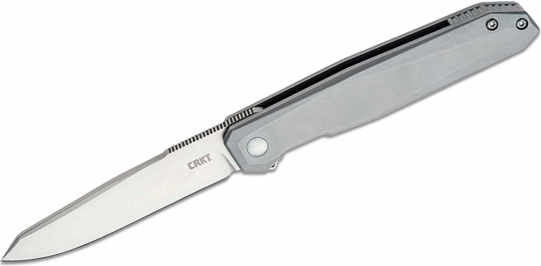 CRKT Facet ασημί πτυσσόμενο μαχαίρι τσέπης 8,6 cm, μεταλλική κατασκευή