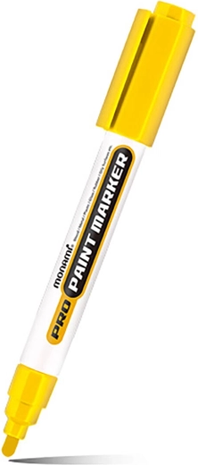 Μαρκαδόρος Monami Pro Paint Maker κίτρινος 2 mm