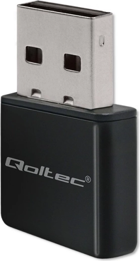 Ασύρματος Μίνι Προσαρμογέας WiFi Qoltec USB 2.0 300Mbps