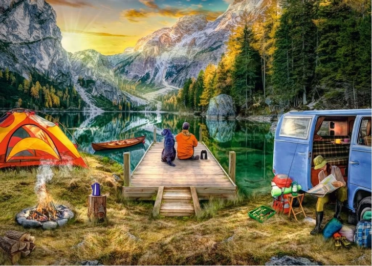 Παζλ Ravensburger Κάμπινγκ 1000 κομμάτια