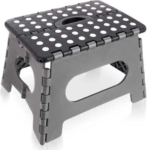 Αναδιπλούμενο αντιολισθητικό σκαμπό 32 × 25 × 22 cm, αντοχή έως 150 kg
