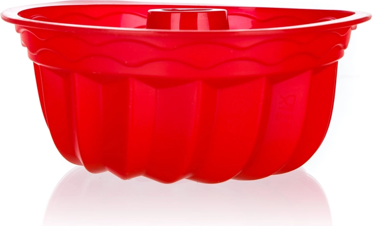 Φόρμα σιλικόνης για κέικ (bábovka) 24 cm Culinaria κόκκινη