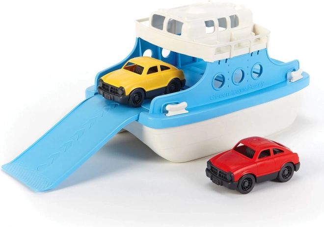 Παιχνίδι φέρι με αυτοκινητάκια GREEN TOYS μπλε-λευκό