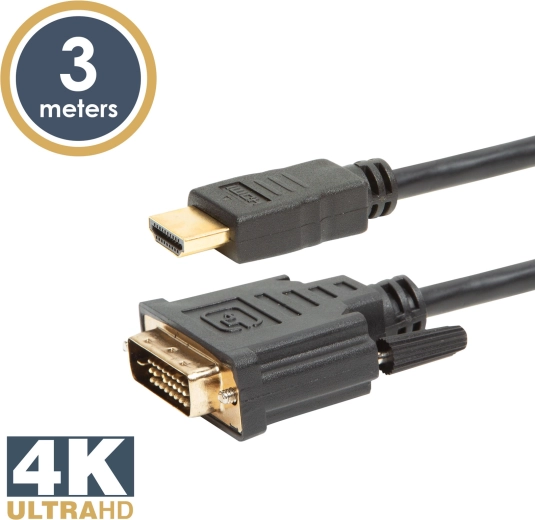 Αμφίδρομο καλώδιο HDMI σε DVI-D 3 m