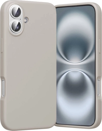 Θήκη σιλικόνης Vention για iPhone 16 Plus με MagSafe (γκρι)
