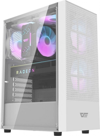 Κουτί υπολογιστή darkflash a290, λευκό, με σκληρυμένο γυαλί και 3 ανεμιστήρες