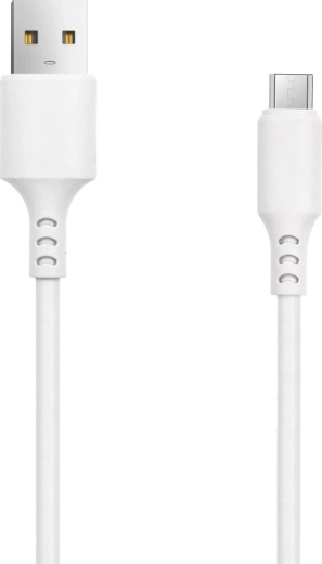 Καλώδιο Setty USB–microUSB 1 m 3 A λευκό