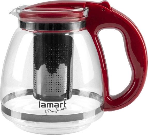 Γυάλινη τσαγιέρα Lamart Verre 1,5 l κόκκινη