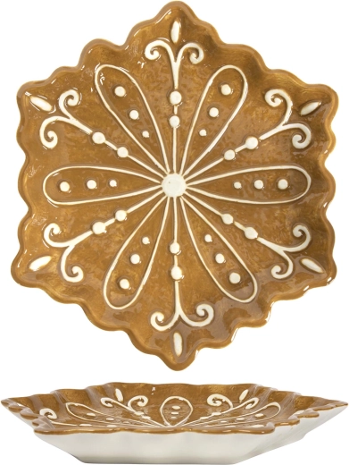 Χριστουγεννιάτικο τετράγωνο πιάτο 22,5 × 22,5 cm
