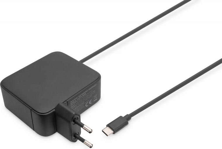 Φορτιστής τοίχου USB‑C PD 3.0 100 W GaN με ενσωματωμένο καλώδιο 1,2 m – μαύρος