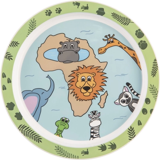 Παιδικό ρηχό πλαστικό πιάτο safari 21,5 cm