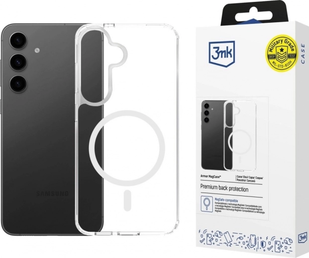 Διαφανής μαγνητική θήκη Armor MagCase για Samsung Galaxy S24 FE