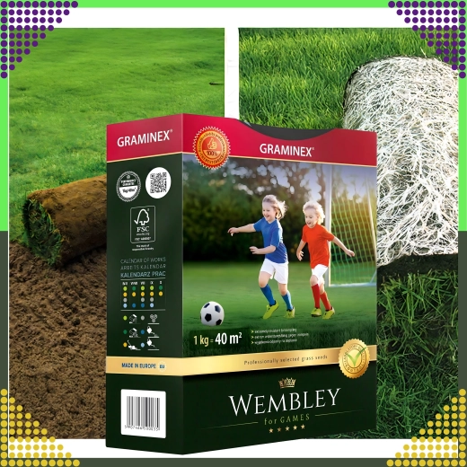 Πremium αθλητικό μείγμα σπόρων γκαζόν Wembley 1 kg