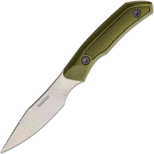 Κυνηγετικό μαχαίρι Kershaw Deschutes Caper 8,4 cm με stonewash λεπίδα και θήκη
