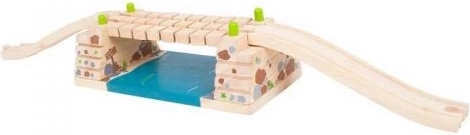 Bigjigs Rail λικνιζόμενη γέφυρα πάνω από ποτάμι